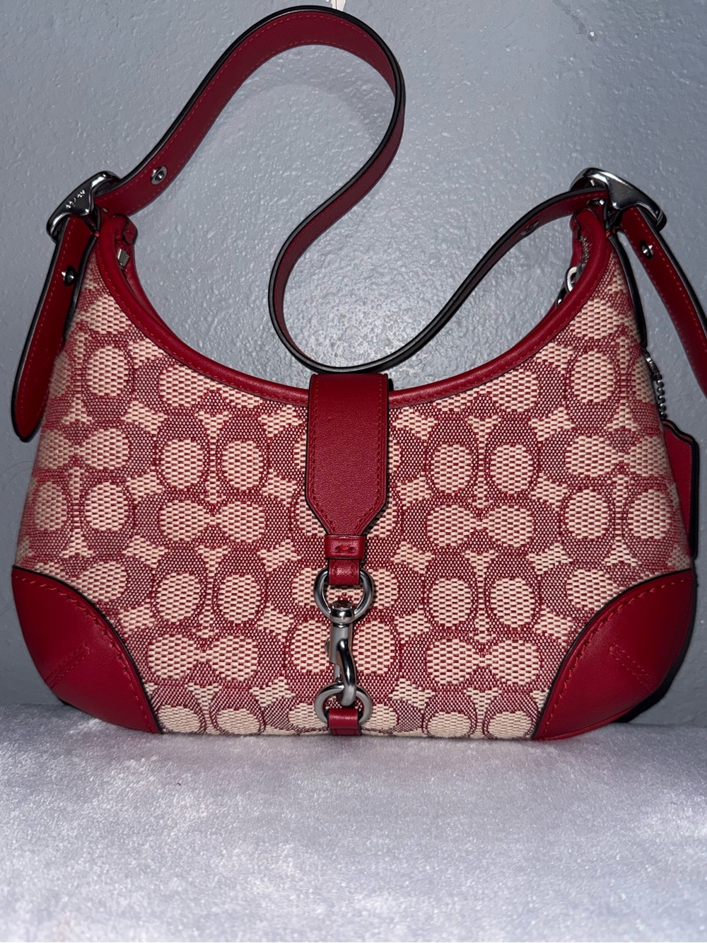 Coach Signature Jacquard Shoulder Bag